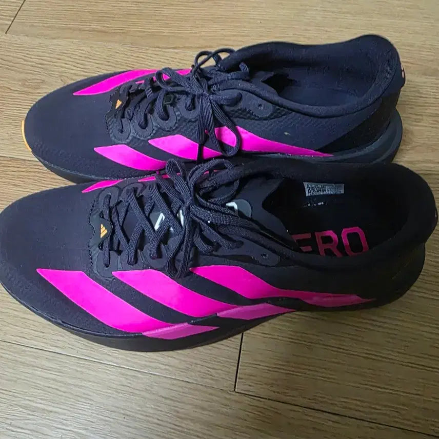 [SOLD OUT] 아디다스 아디제로 블랙/핑크 운동화 남성275
