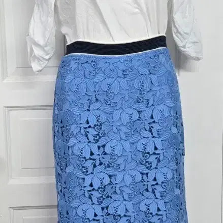[BUNJANG] Sandro Paris Floral Lace Midi Skirt / 산드로 레이스 스커트
