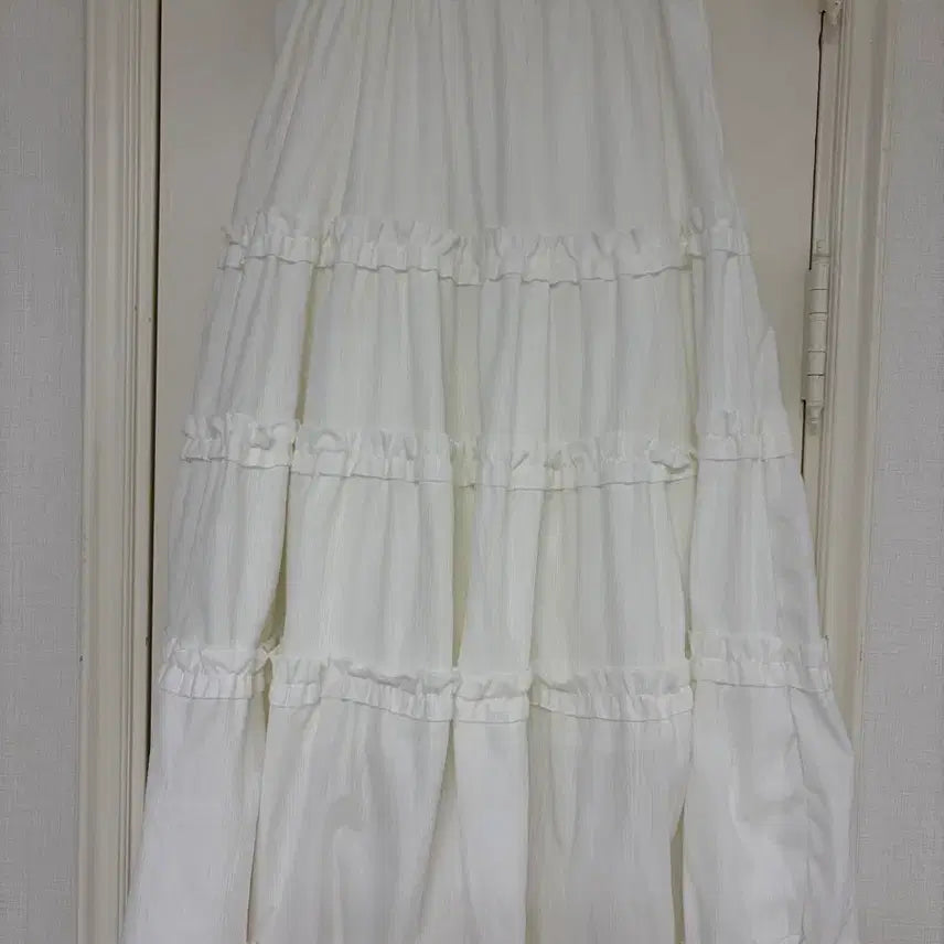 [BUNJANG] Juar Frill Kang-Kang Banding Skirt / 쥬아르 프릴 캉캉 밴딩 스커트(새상품)