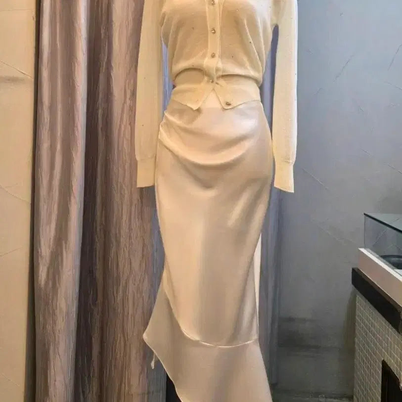 [BUNJANG] Ice Vanilla Sharine Cubic Summer Cardigan / 수입의류 큐빅여름가디건(82900) 아이스바닐라샤린느