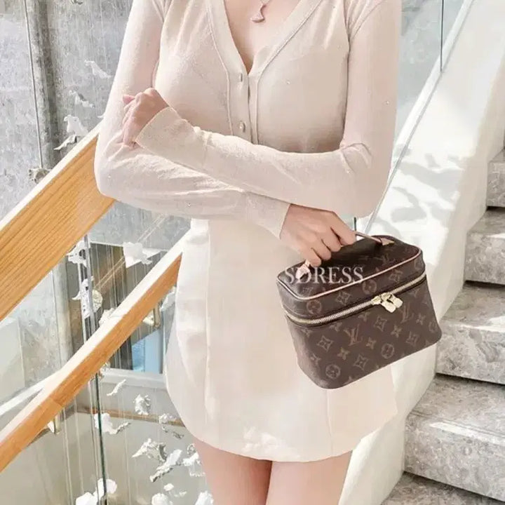 [BUNJANG] Ice Vanilla Sharine Cubic Summer Cardigan / 수입의류 큐빅여름가디건(82900) 아이스바닐라샤린느