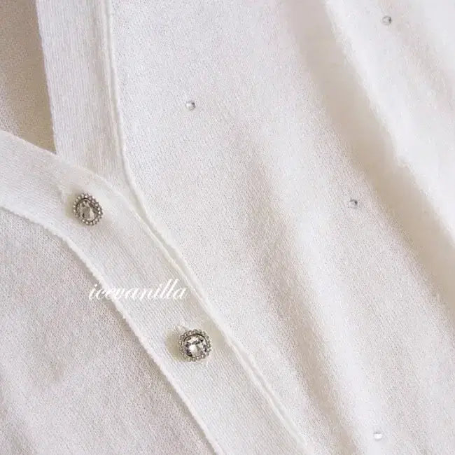 [BUNJANG] Ice Vanilla Sharine Cubic Summer Cardigan / 수입의류 큐빅여름가디건(82900) 아이스바닐라샤린느