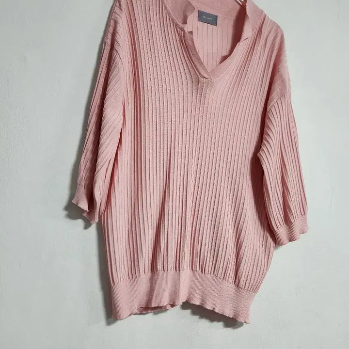 [BUNJANG] Je-pyeong Baimin Ribbed Knit T-Shirt (Size 66-77) / 제평 바이민 골지니트 티셔츠 66반~77반 썸머