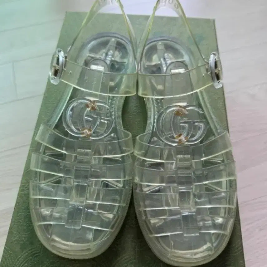 [BUNJANG] Gucci Transparent Jelly Shoes / 구찌 투명 젤리 슈즈