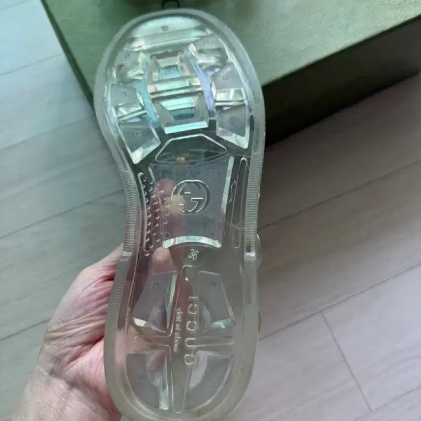 [BUNJANG] Gucci Transparent Jelly Shoes / 구찌 투명 젤리 슈즈