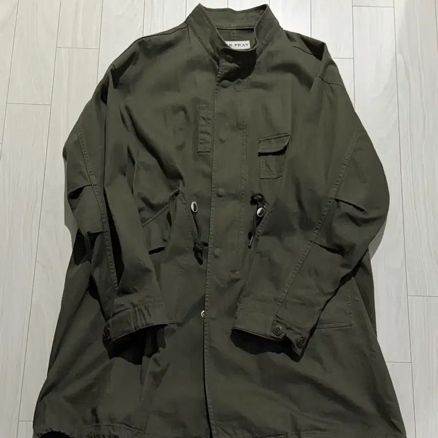 [BUNJANG] Afterpray Neo Fishtail Coat Khaki L / 26SS 애프터프레이 네오 피쉬테일 코트 카키 L