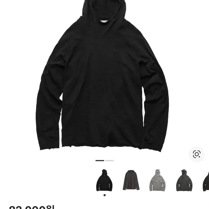 [BUNJANG] Poleruteu Human Index Turtleneck Hoodie Black / (2) 폴리테루 휴먼인덱스 터틀넥 후디 블랙