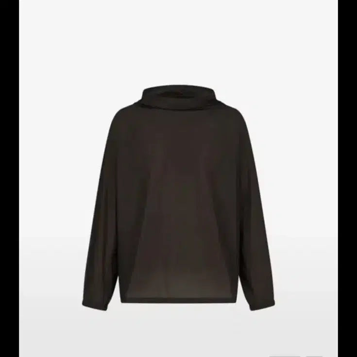 [BUNJANG] AMomento Sheer Nylon Cowl Neck Anorak Brown L / 25FW 아모멘토 시어 나일론 카울넥 아노락 브라운 L
