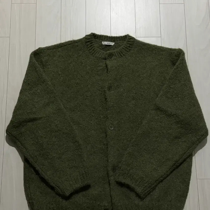 [BUNJANG] STU Mohair Cardigan Green L / STU 모헤어 가디건 그린 L