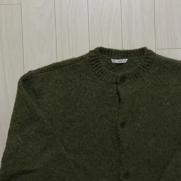 [BUNJANG] STU Mohair Cardigan Green L / STU 모헤어 가디건 그린 L