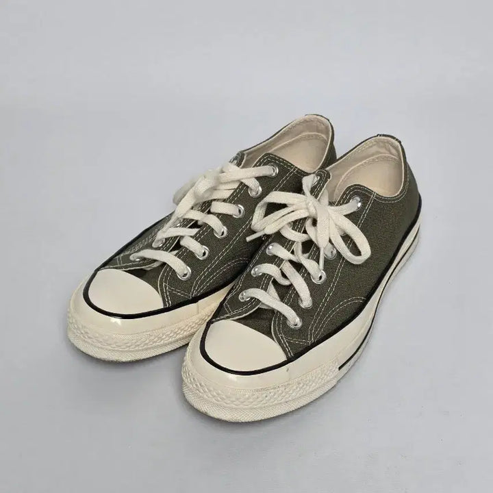 [BUNJANG] Converse Chuck Taylor 70s Olive Green Low Sneakers / 컨버스 척테일러 70s 올리브 그린 로우 스니커즈 250.ㄱ