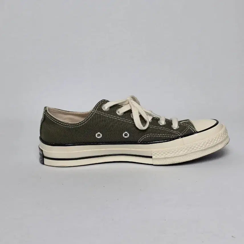 [BUNJANG] Converse Chuck Taylor 70s Olive Green Low Sneakers / 컨버스 척테일러 70s 올리브 그린 로우 스니커즈 250.ㄱ