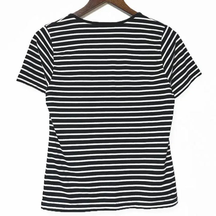[SOLD OUT] 일본빈티지 레이스사각넥 단가라스트라이프반팔티블랙모리걸하구미룩갸루y2k히피