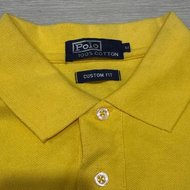 [SOLD OUT] 폴로 랄프로렌  머스타드 색상 빅포니 카라 반팔티