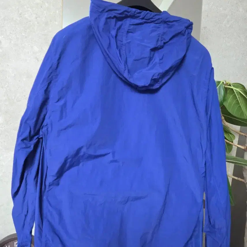 [BUNJANG] Stone Island Nylon Metal Watro Hooded Overshirt Windbreaker Blue XL / 스톤아일랜드 블루 후드 바람막이