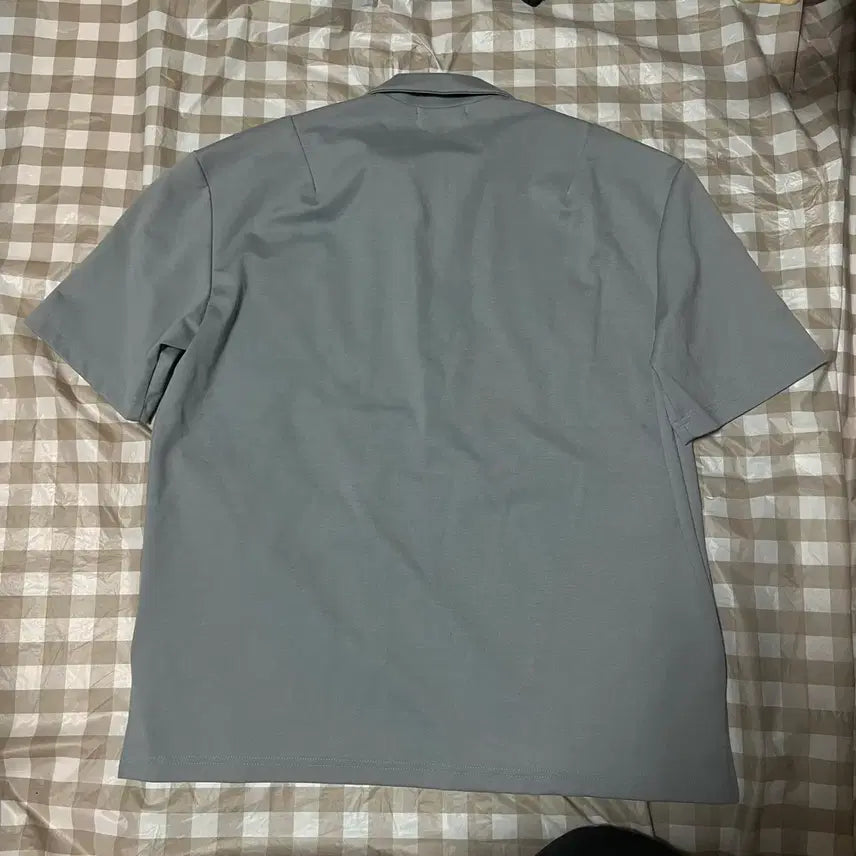 [BUNJANG] Drawfit Open Collar Short Sleeve Shirt Sky L / 드로우핏 오픈카라셔츠 하늘 L 무신사 카라티 반팔티