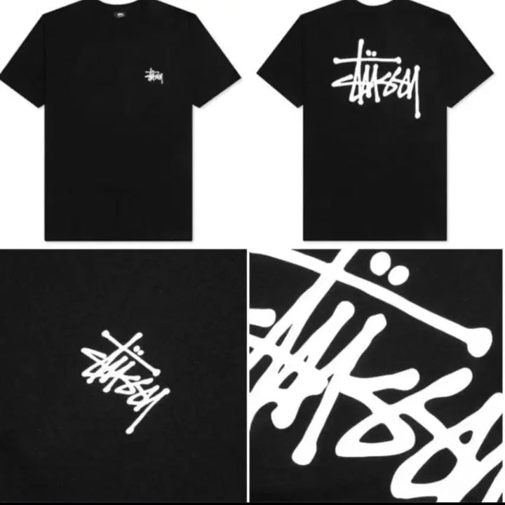[BUNJANG] Stussy Basic Logo Black T-Shirt / 스투시 베이직 로고 블랙 L 100