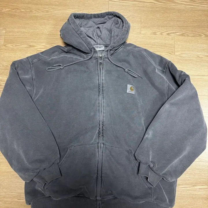 [SOLD OUT] 칼하트 WIP 후드 비스타 자켓 블랙 가먼트 다이드 XL