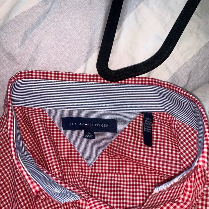 [BUNJANG] Tommy Hilfiger Gingham Check Long Sleeve Shirt Size 105 / Tommy Hilfiger 타미힐피거 체크 긴팔남방 105 사이즈 새상품