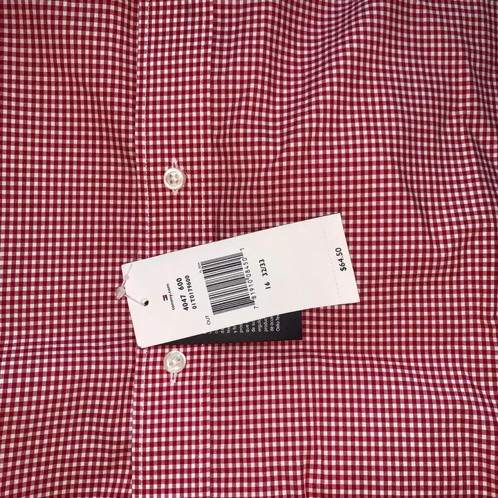 [BUNJANG] Tommy Hilfiger Gingham Check Long Sleeve Shirt Size 105 / Tommy Hilfiger 타미힐피거 체크 긴팔남방 105 사이즈 새상품