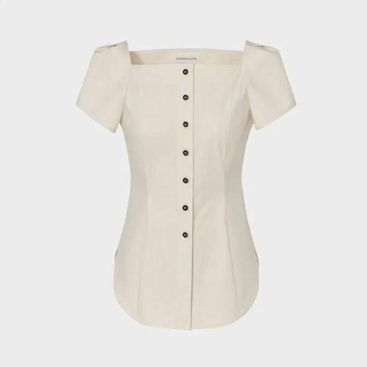 [BUNJANG] Kinder Salmon Button Blouse / 킨더살몬 button blouse