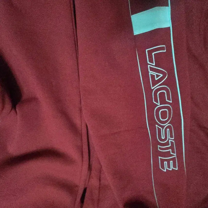 [BUNJANG] Lacoste Burgundy Training Suit Set / 라코스테 버건디 트레이닝복 상하의 세트