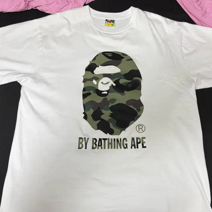 [BUNJANG] BAPE Camo White Short Sleeve XXL / 베이프 카모 반팔 화이트 xxl