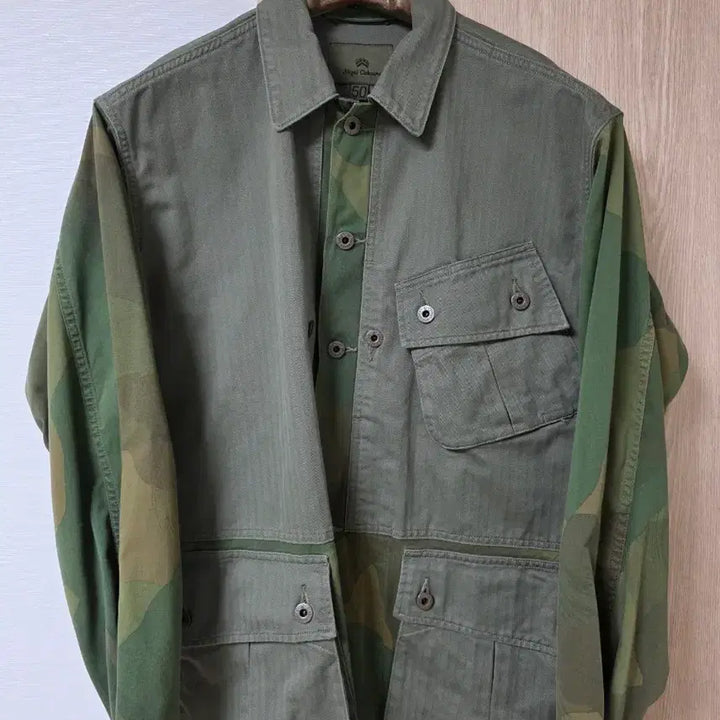 [BUNJANG] Nigel Cabourn Fatigue Jacket Green (Size 50) / 나이젤카본 퍼티그자켓 그린 50사이즈