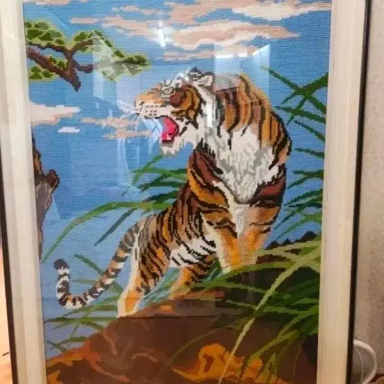 [BUNJANG] Handicraft Tapestry - "Movie Shooting Effect" - Genuine, Top-Grade / 90   130 센치 수예품 진품 최상급 사진되로