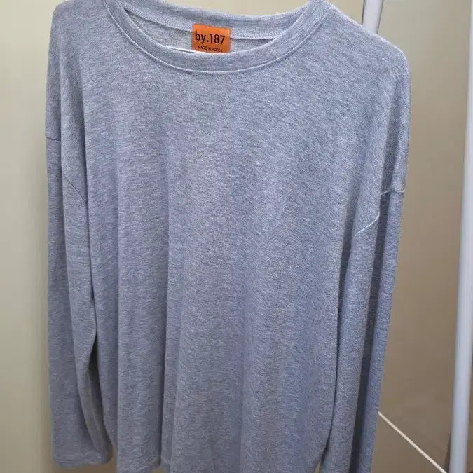 [BUNJANG] High-Quality Soft Long Sleeve T-Shirt (Gray) / (새상품) 고퀄 부들 긴팔 티셔츠 그레이