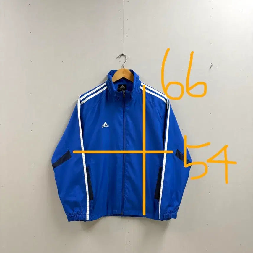 [BUNJANG] Adidas Windbreaker Jacket Blue (Size S) / 공용 S / 아디다스 바람막이 점퍼 블루