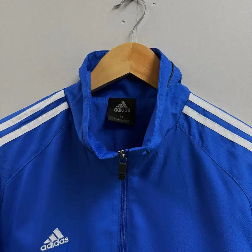 [BUNJANG] Adidas Windbreaker Jacket Blue (Size S) / 공용 S / 아디다스 바람막이 점퍼 블루
