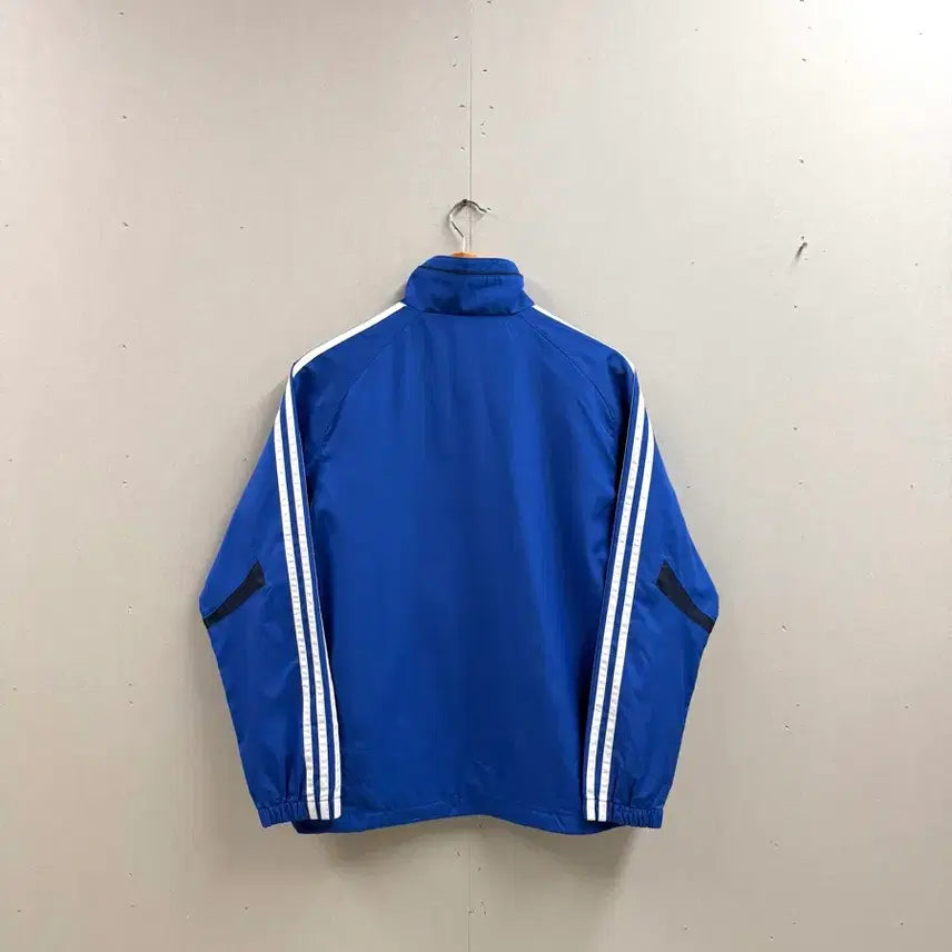 [BUNJANG] Adidas Windbreaker Jacket Blue (Size S) / 공용 S / 아디다스 바람막이 점퍼 블루