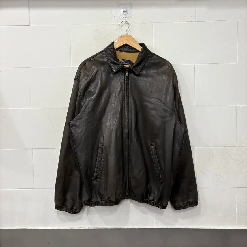 [BUNJANG] Polo Ralph Lauren Maxwell Leather Jacket / 폴로 랄프로렌 맥스웰 가죽자켓