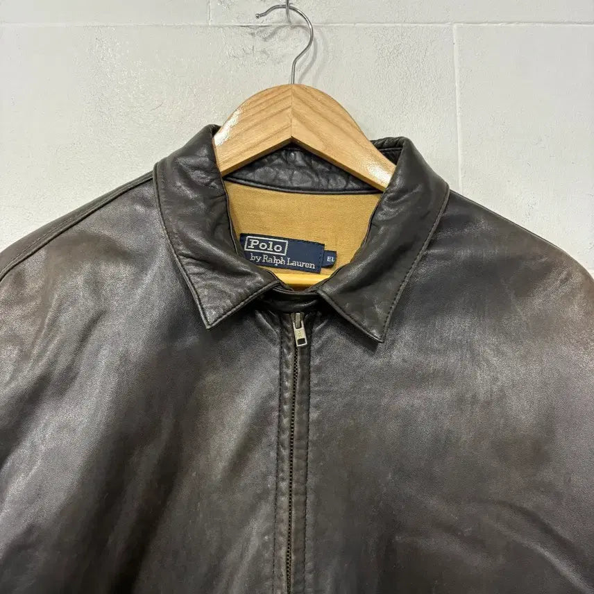[BUNJANG] Polo Ralph Lauren Maxwell Leather Jacket / 폴로 랄프로렌 맥스웰 가죽자켓
