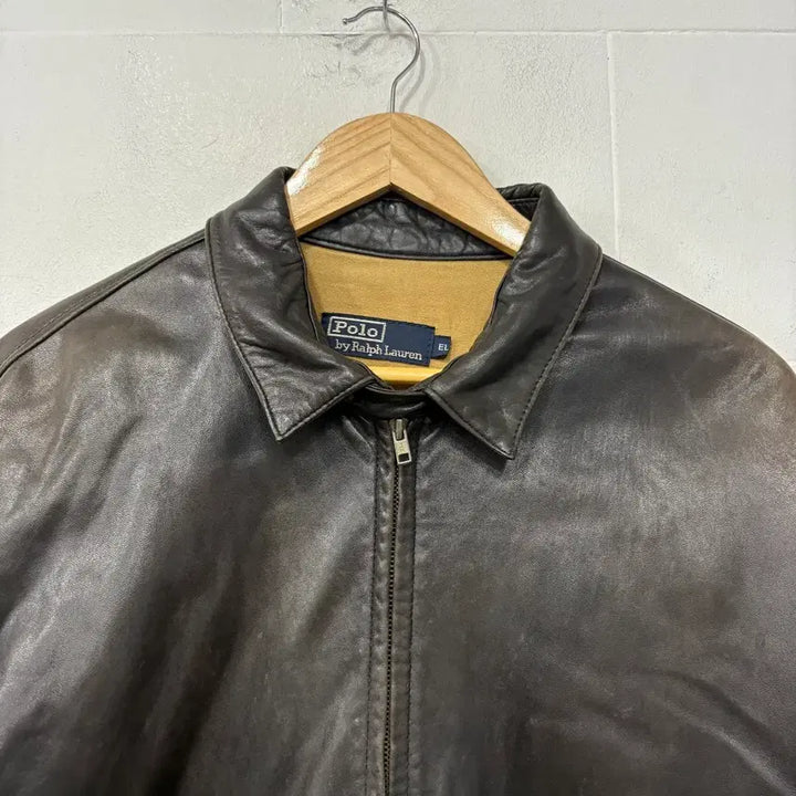 [BUNJANG] Polo Ralph Lauren Maxwell Leather Jacket / 폴로 랄프로렌 맥스웰 가죽자켓
