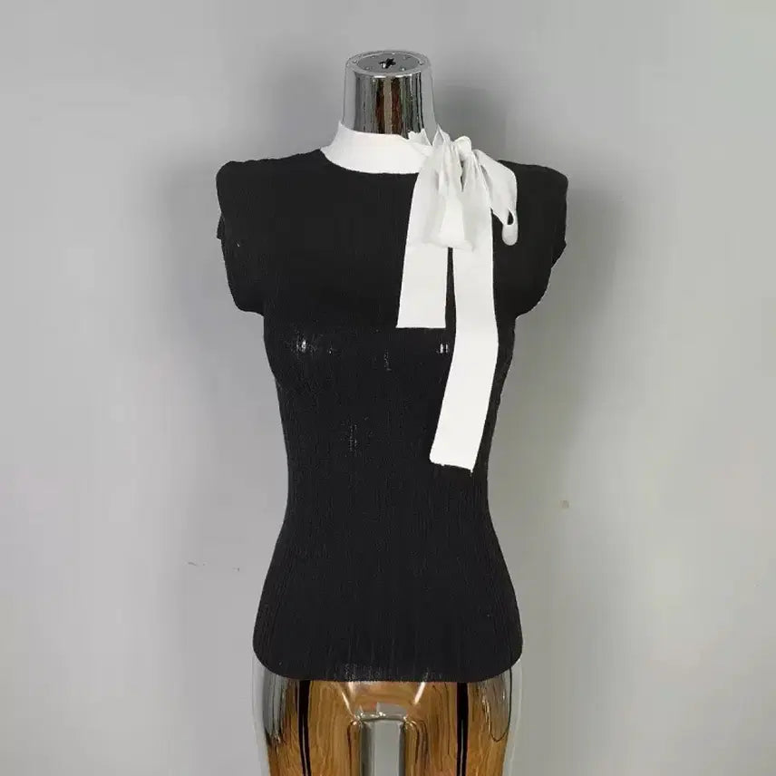 [BUNJANG] Ribbon Tie Knit New / 리본 타이 니트 새상품