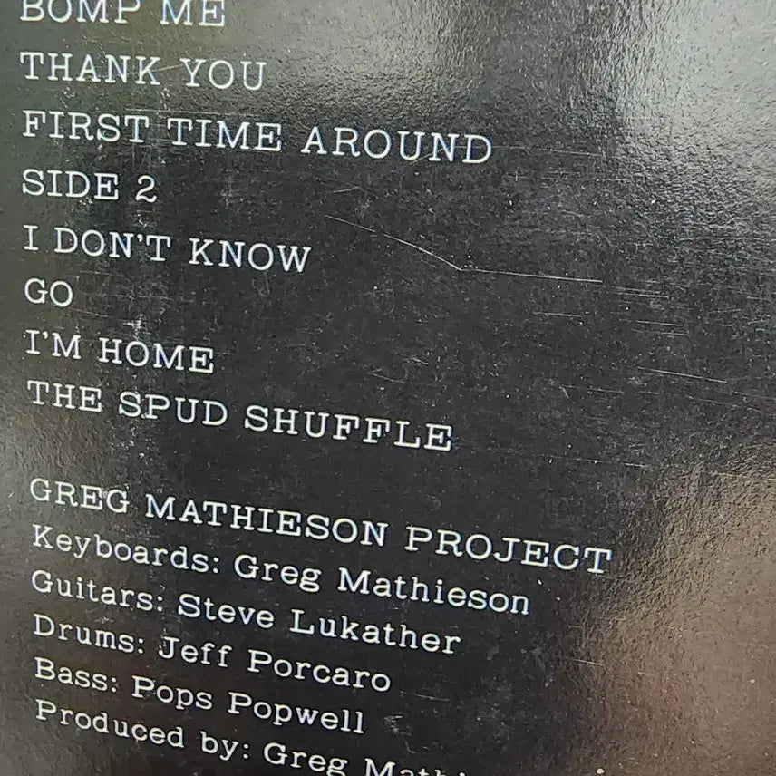 [SOLD OUT] 록 재즈) Greg Mathieson Project LP