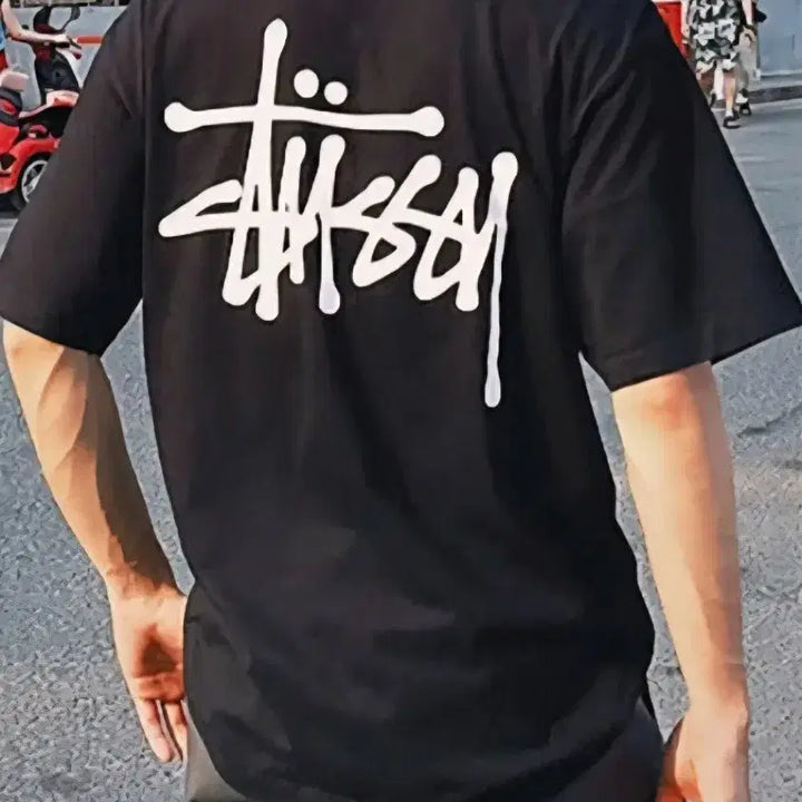 [BUNJANG] Stussy Basic T-shirt (Black/White) / 미개봉새상품)스투시 베이직 반팔티 (블랙 화이트)