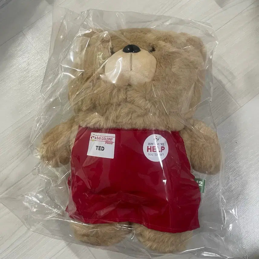 [BUNJANG] Ted Ted 2 Apron Ted Bear Plush / 19곰 테드 테드2 곰인형 젤리테드 앞치마 테드곰 인형