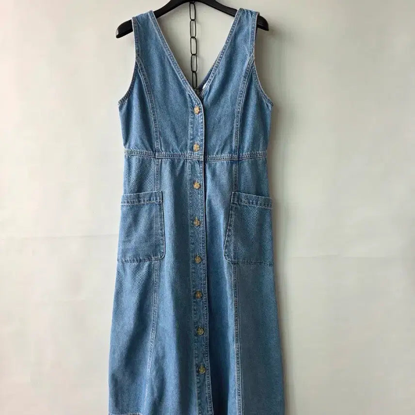 [SOLD OUT] S/탑텐 민소매 데님원피스