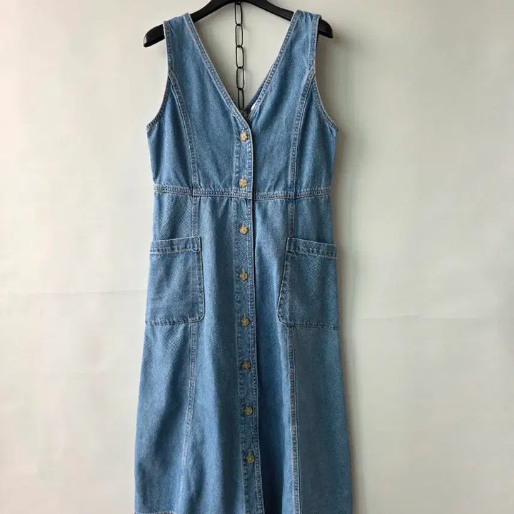 [SOLD OUT] S/탑텐 민소매 데님원피스