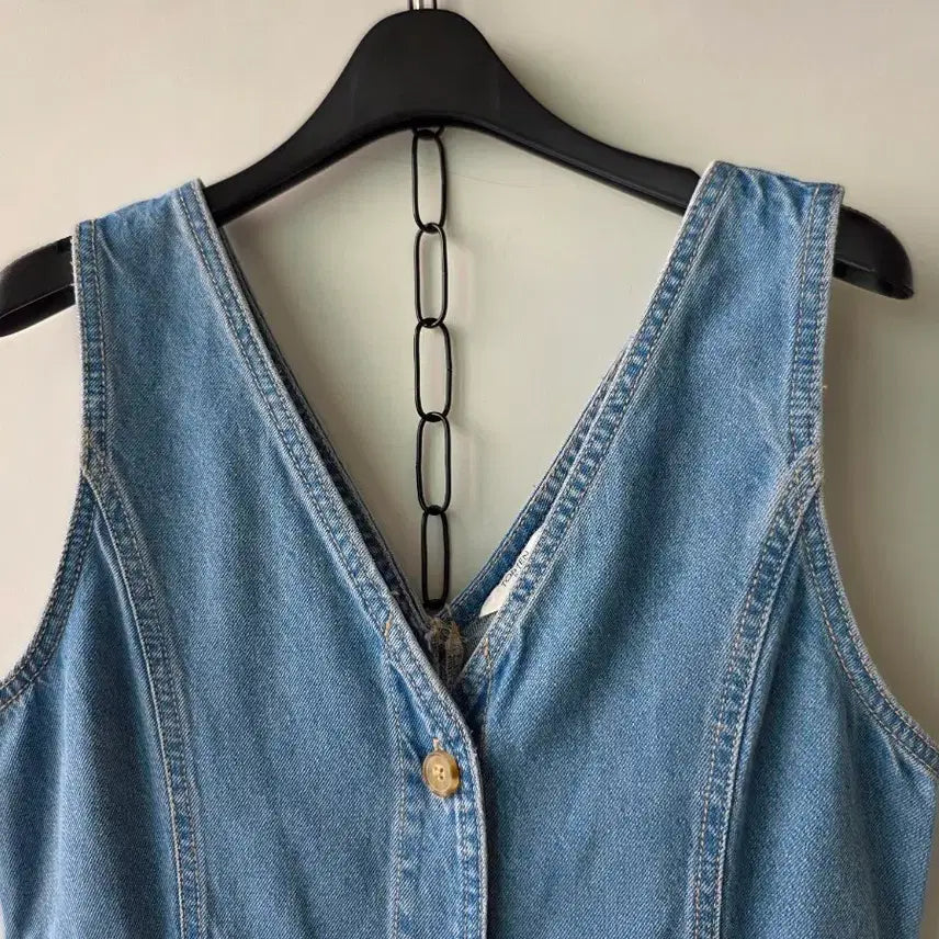 [SOLD OUT] S/탑텐 민소매 데님원피스