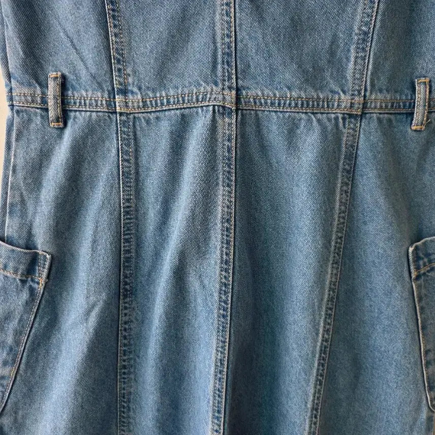 [SOLD OUT] S/탑텐 민소매 데님원피스
