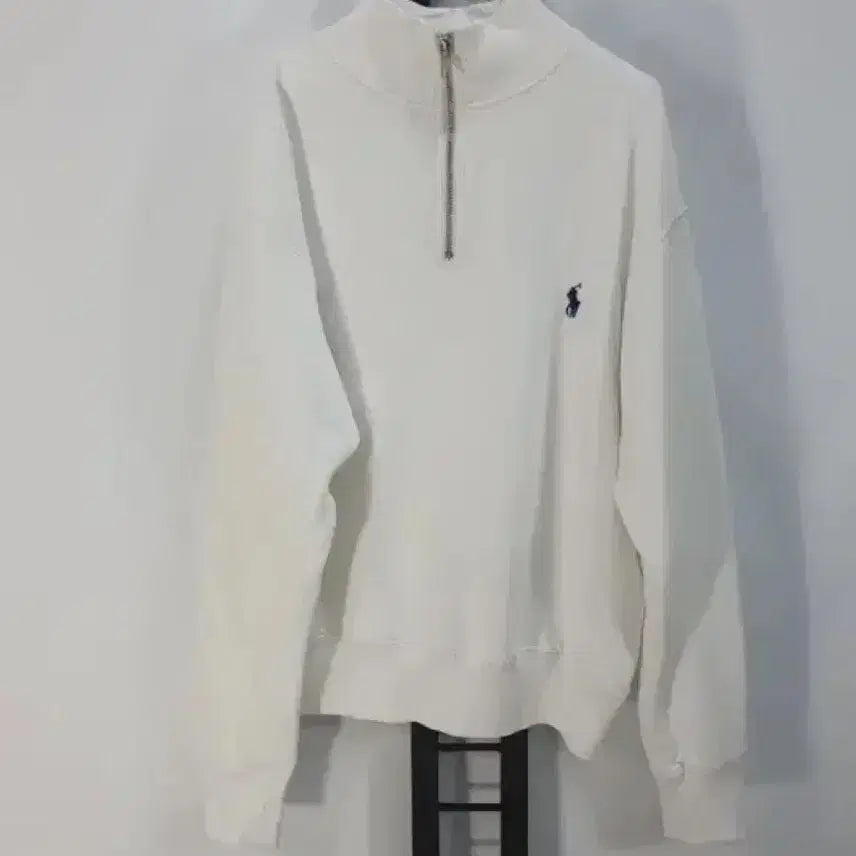 [BUNJANG] Polo Ralph Lauren Half-Zip Sweatshirt / 폴로 랄프로렌 하프집업  반집업 화이트