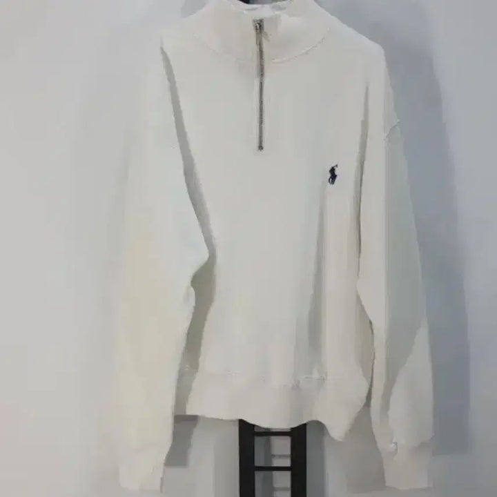 [BUNJANG] Polo Ralph Lauren Half-Zip Sweatshirt / 폴로 랄프로렌 하프집업  반집업 화이트