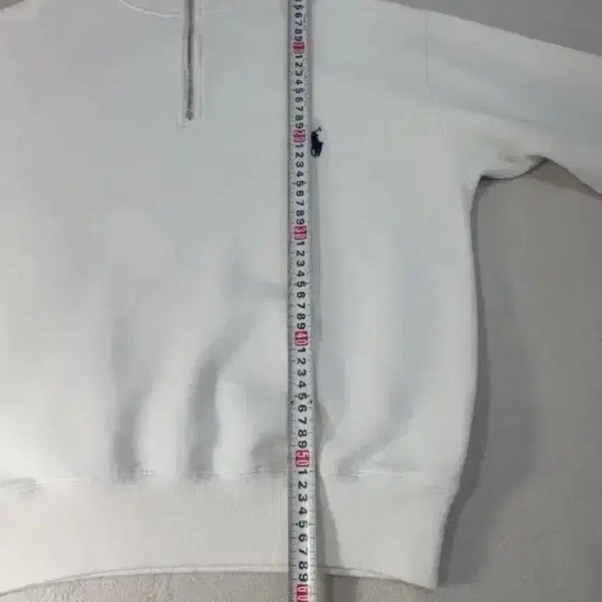 [BUNJANG] Polo Ralph Lauren Half-Zip Sweatshirt / 폴로 랄프로렌 하프집업  반집업 화이트