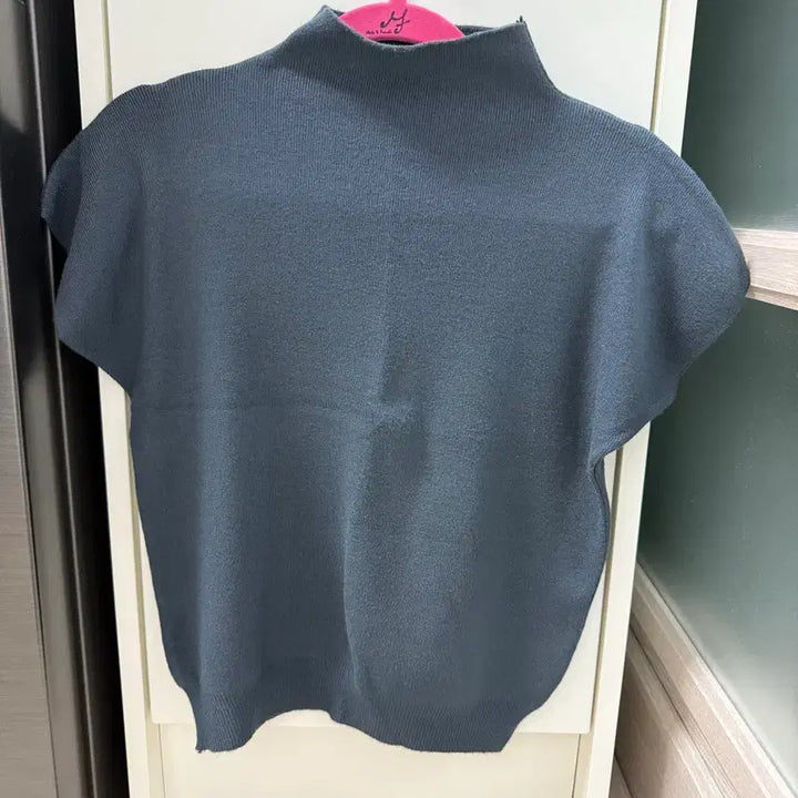 [BUNJANG] Leine Navy Short-Sleeve Knit New / 렌느 네이비 반팔 니트 새제품
