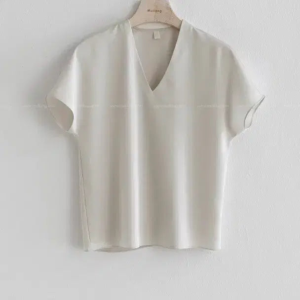 [BUNJANG] Silket Blouse White S / 실켓 블라우스 화이트s