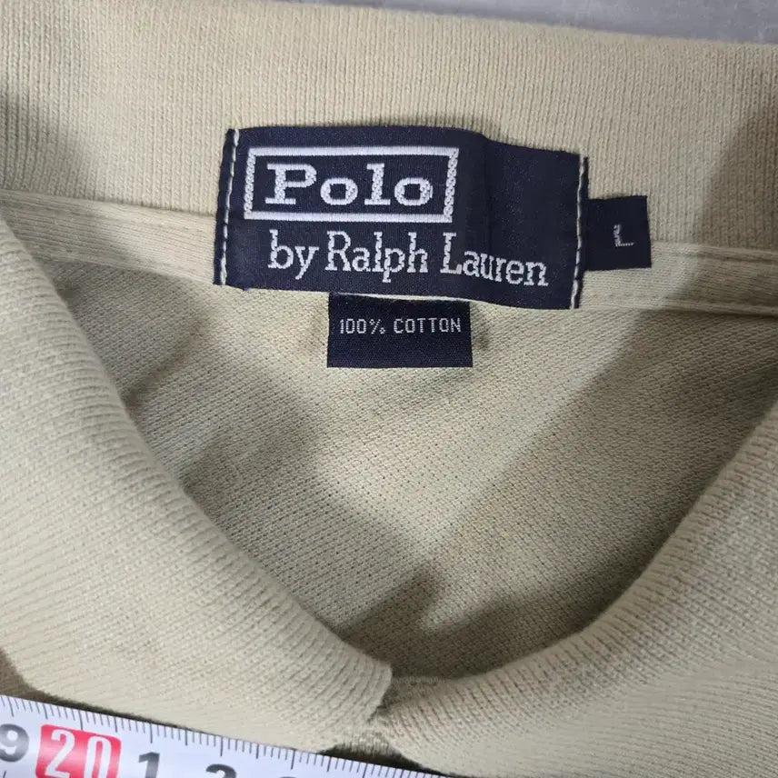 [BUNJANG] Polo Ralph Lauren Beige Big Pony Polo Shirt / 폴로 랄프로렌 베이지 빅포니 카라티